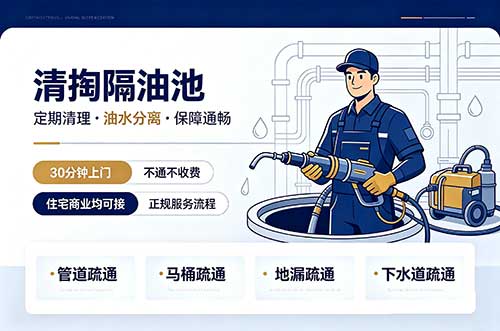 绵阳清掏隔油池